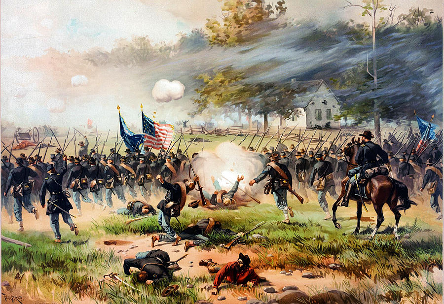 1862 Battle of Antietam Painting by MotionAge Designs - Fine Art America