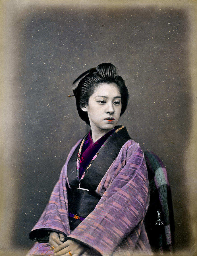 1870 Beautiful Japanese Woman Photograph by Historic Image