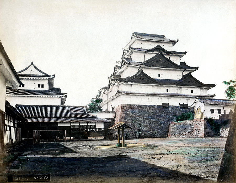 1870 Nagoya Castle of Japan Photograph by Historic Image