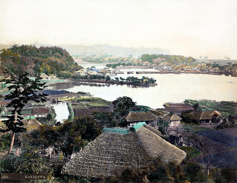 1870 Village in Kanagawa Japan Photograph by Historic Image