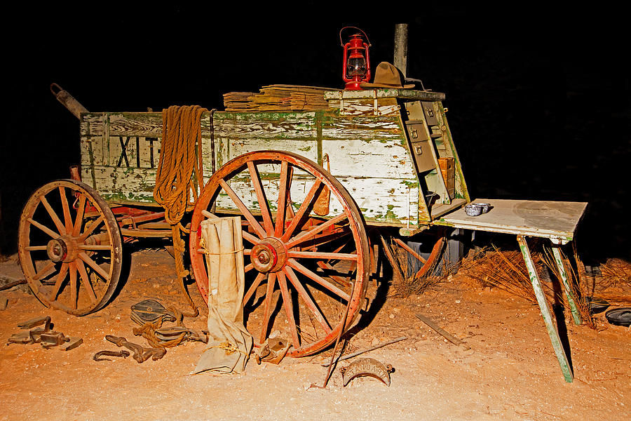 1870s Trail Drive Chuck Wagon Photograph by Millard H. Sharp - Fine Art ...