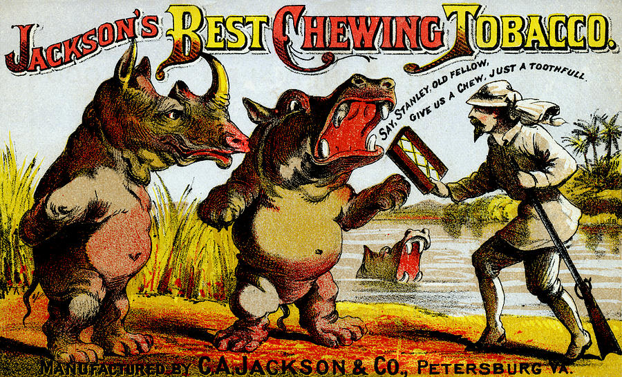 1871 Vintage Chewing Tobacco Ad Painting by Historic Image