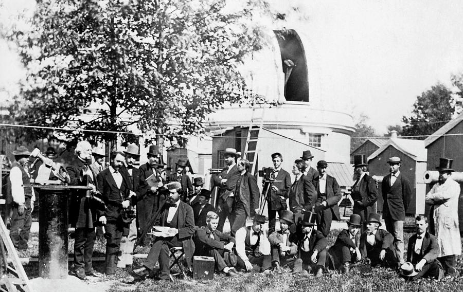 1874 Transit Of Venus Observers Photograph by Us Naval Observatory/science Photo Library