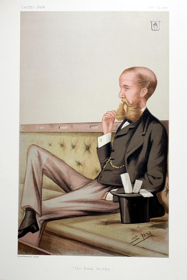 1878 Sir John Lubbock Portrait Cartoon Photograph by Paul D Stewart