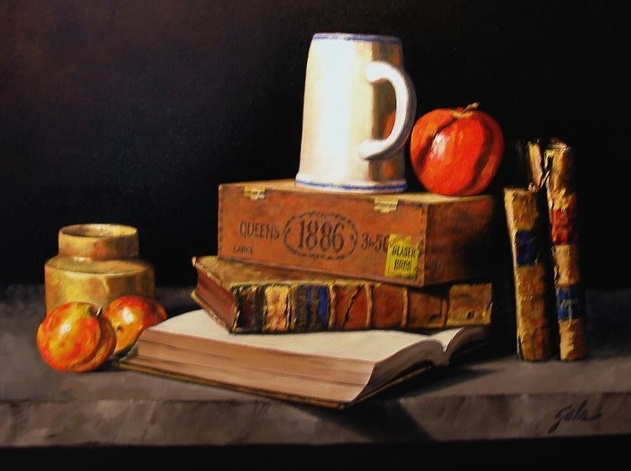 Still Life Painting - 1886 by Jim Gola Still Life Painting - 1886 by Jim Gola