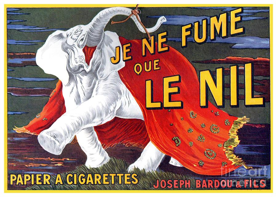 1895 - Joseph Bardou and Sons - Cigarette Paper Advertisement - Color Digital Art by John Madison
