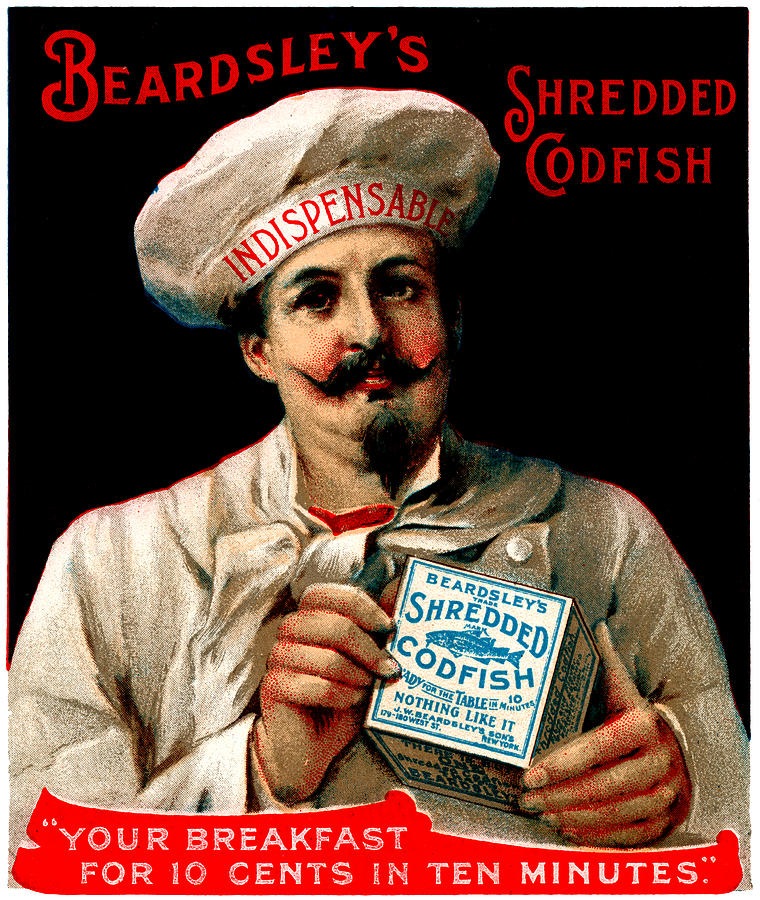 1895 Shredded Codfish Breakfast Painting by Historic Image