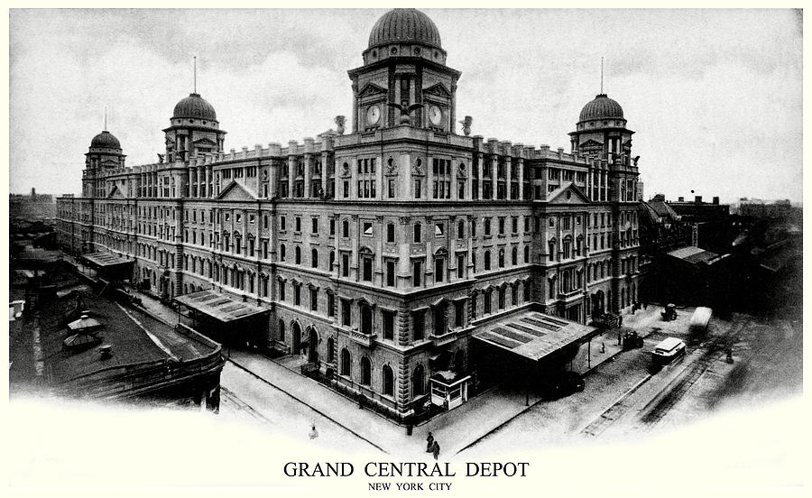 1898 Grand Central Depot New York City Painting by Historic Image