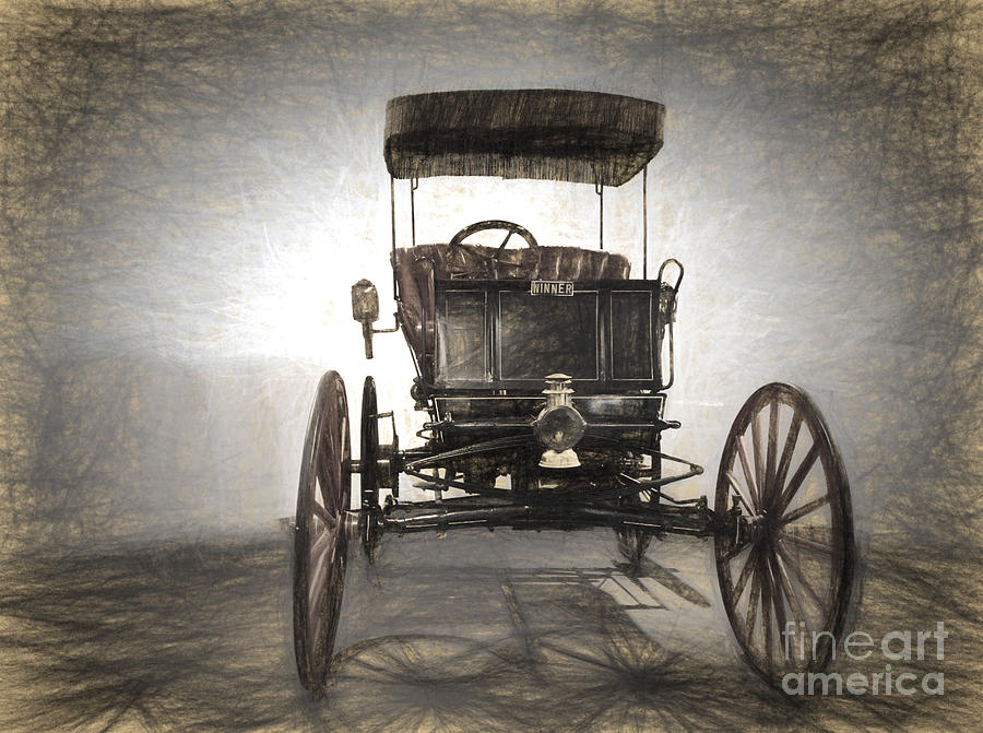 1898 Winner first car Digital Art by Perry Van Munster