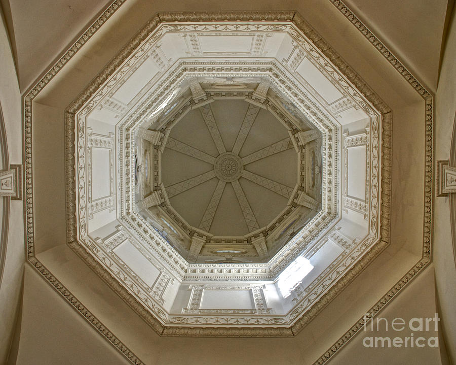 Annapolis Photograph - 18th Century State House Rotunda Dome by Mark Dodd