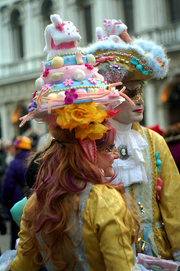 18th Century Venice Carnival Costume Foodies Photograph by Suzanne Powers