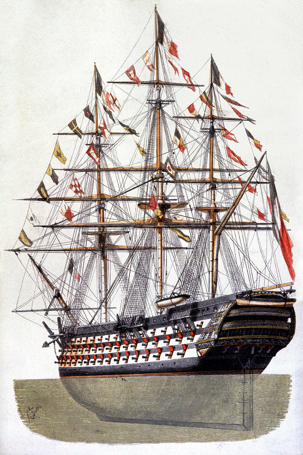 18th Century Warship Photograph by Rue Des Archives/cci/science Photo Library