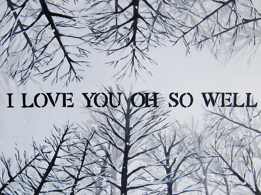 Tree Painting - 18x24 I Love You Oh So Well by Michelle Eshleman