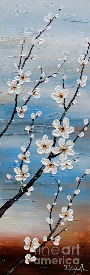 Abstract Painting - Cherry Blossoms #13 by Tomoko Koyama