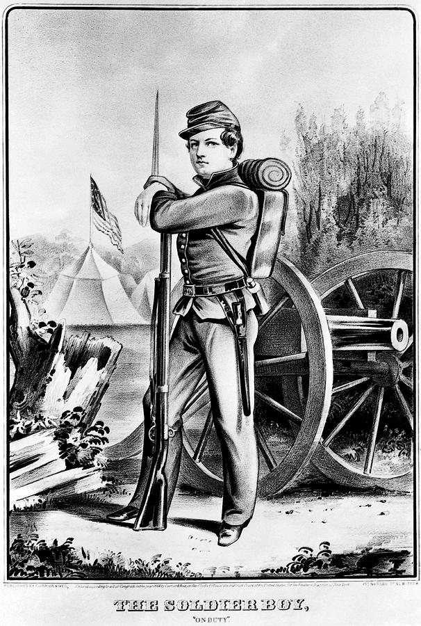 Civil War Union Soldier #19 Painting by Granger