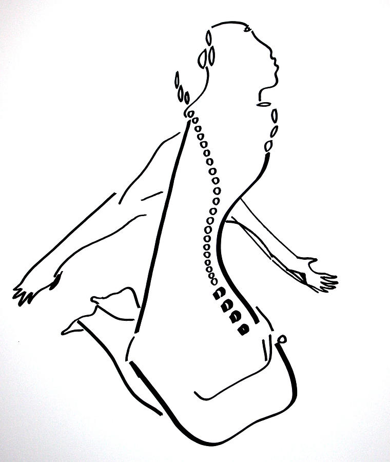 Dinka Dance - South Sudan #19 Drawing by Gloria Ssali