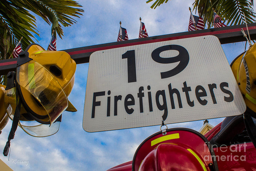 19 Hot Shot Firefighters Memorial Photograph by Rene Triay FineArt Photos