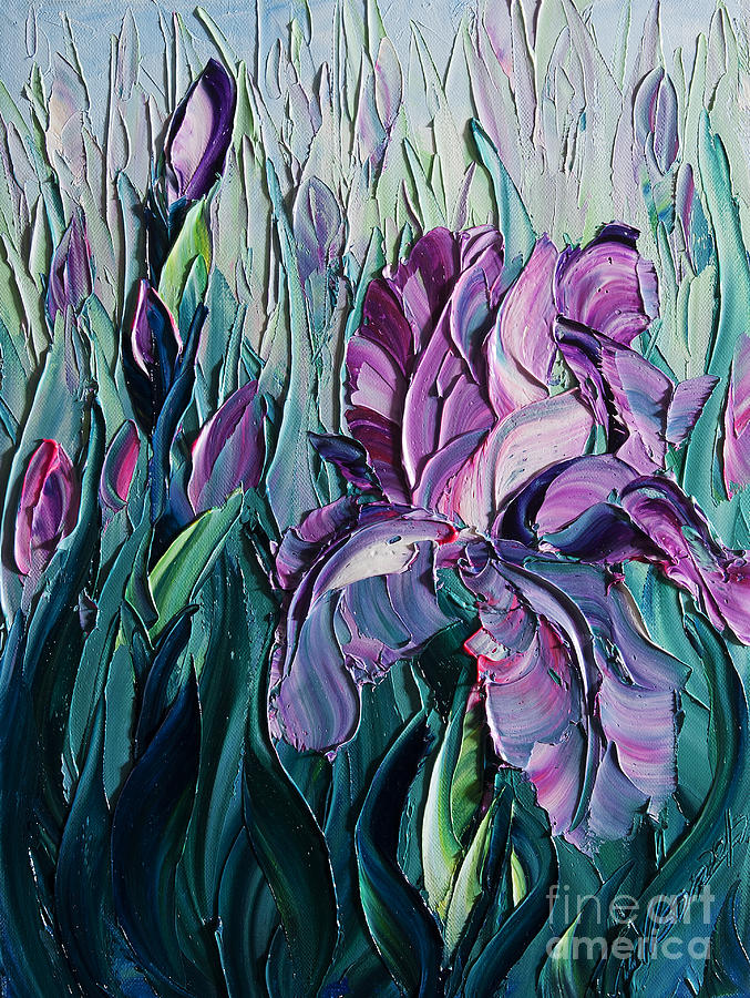 Iris Painting - Irises #19 by Willson Lau
