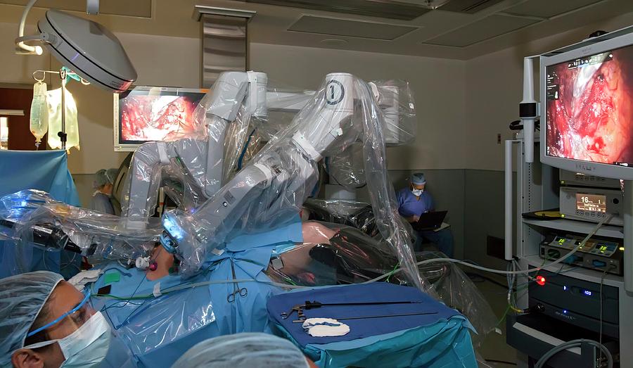 Laparoscopic Robotic Cancer Surgery Photograph By Jim West