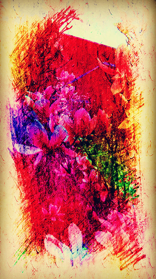 Magnolias in Abstract Painting by Xueyin Chen