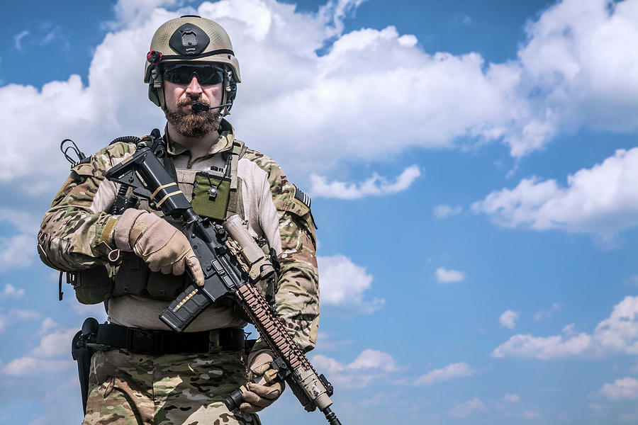 United States Army Ranger With Assault #19 Photograph by Oleg Zabielin
