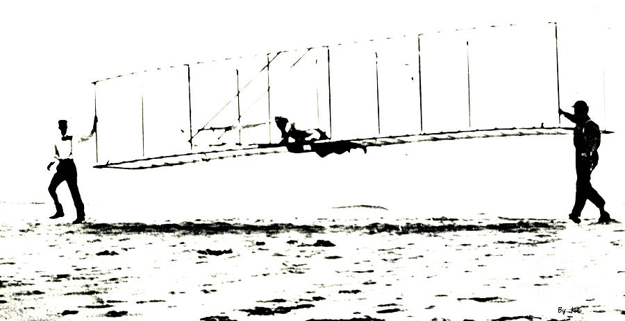1902 Wright Brothers Glider Tests Photograph by Vintage Collectables