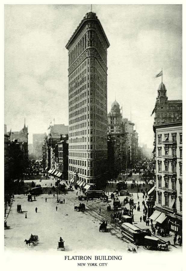 1903 Flatiron District New York City Painting by Historic Image