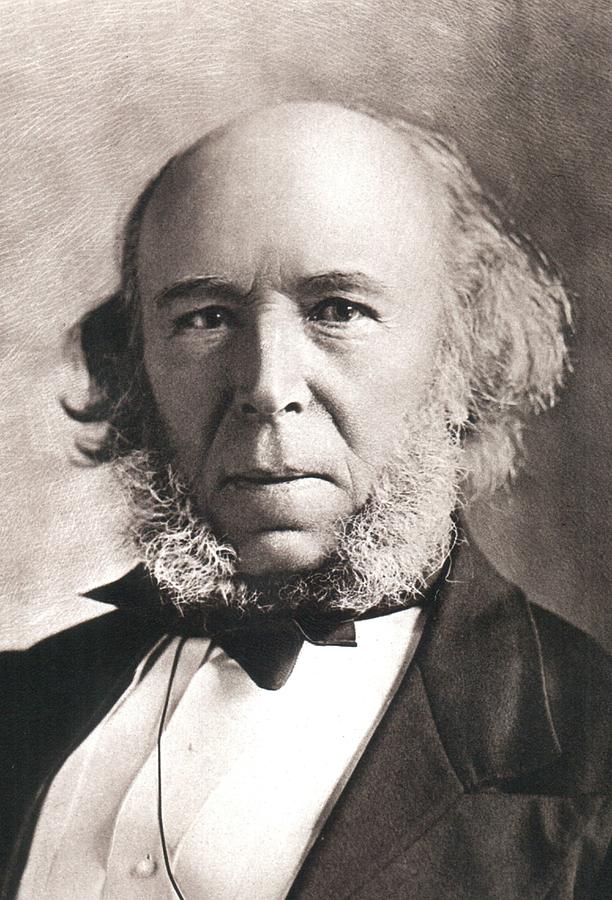 1903 Herbert Spencer Philosopher Old Age Photograph by Paul D Stewart