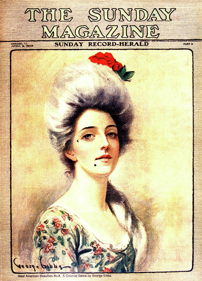 1905 Magazine Cover Portrait Of 1700s Painting by Vintage Images | Fine ...