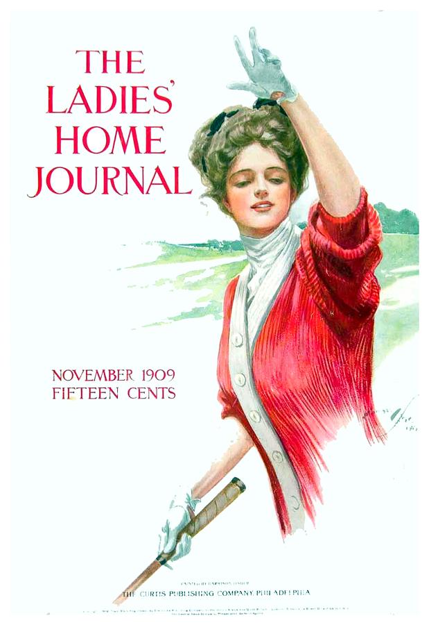 1909 - Ladies Home Journal Magazine Cover - November - Color Digital Art by John Madison