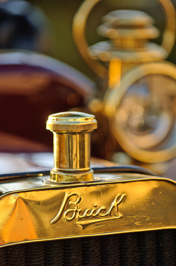 1909 Buick Model F Touring Hood Ornament Photograph by Jill Reger