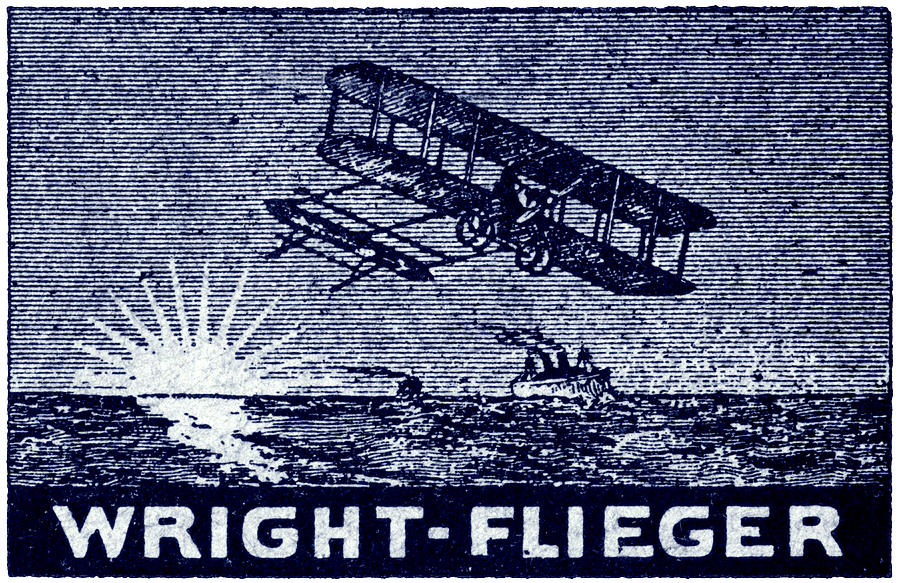 1909 Wright Brothers Aircraft Painting by Historic Image