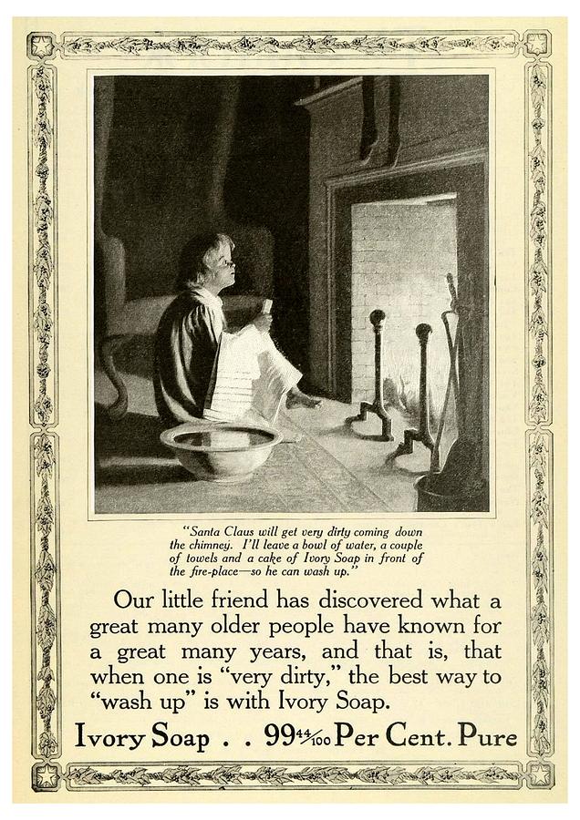 1910 - Ivory Soap Christmas Proctor and Gamble Advertisement  Digital Art by John Madison
