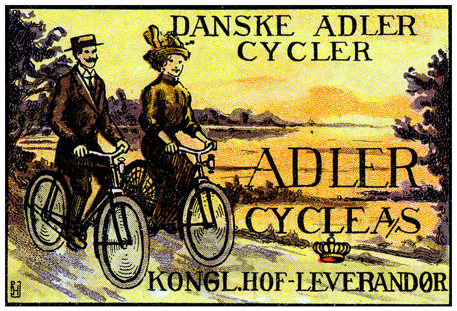 1910 Adler Bicycles Painting by Historic Image