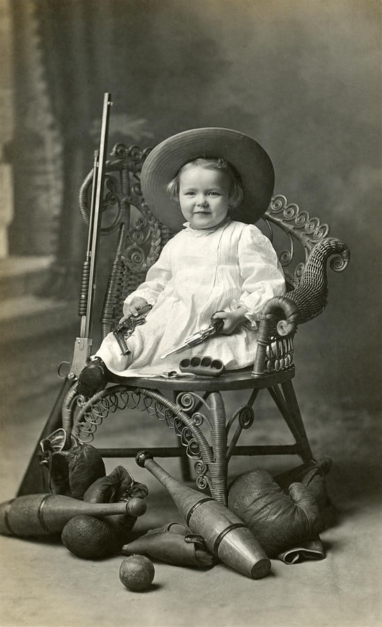 Vintage Photograph - 1910 American Tomboy by Historic Image