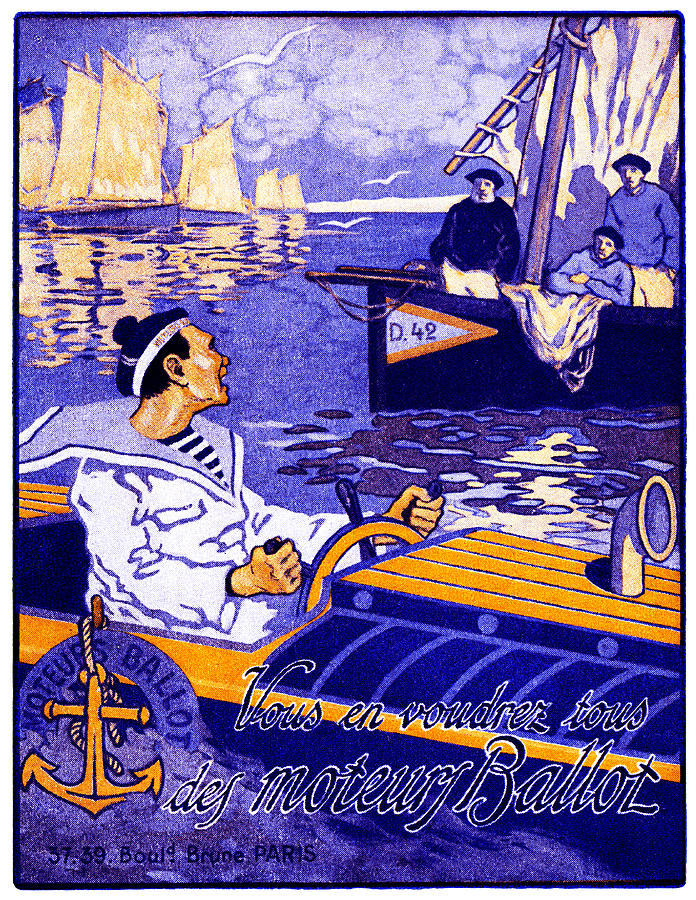 1910 Ballot Nautical Motors Painting by Historic Image