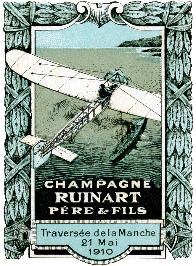 1910 French Aviation Poster Painting by Historic Image
