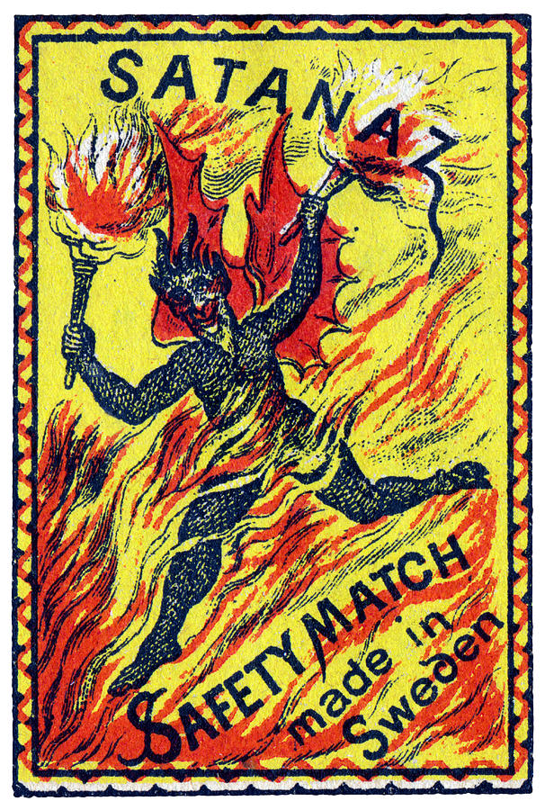 1910 Satans Matches Painting by Historic Image