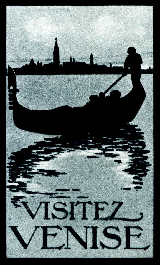 1910 Visit Venice Poster Painting by Historic Image