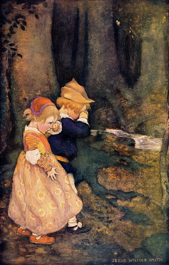 1910s Illustration Hansel And Gretel Painting by Vintage Images