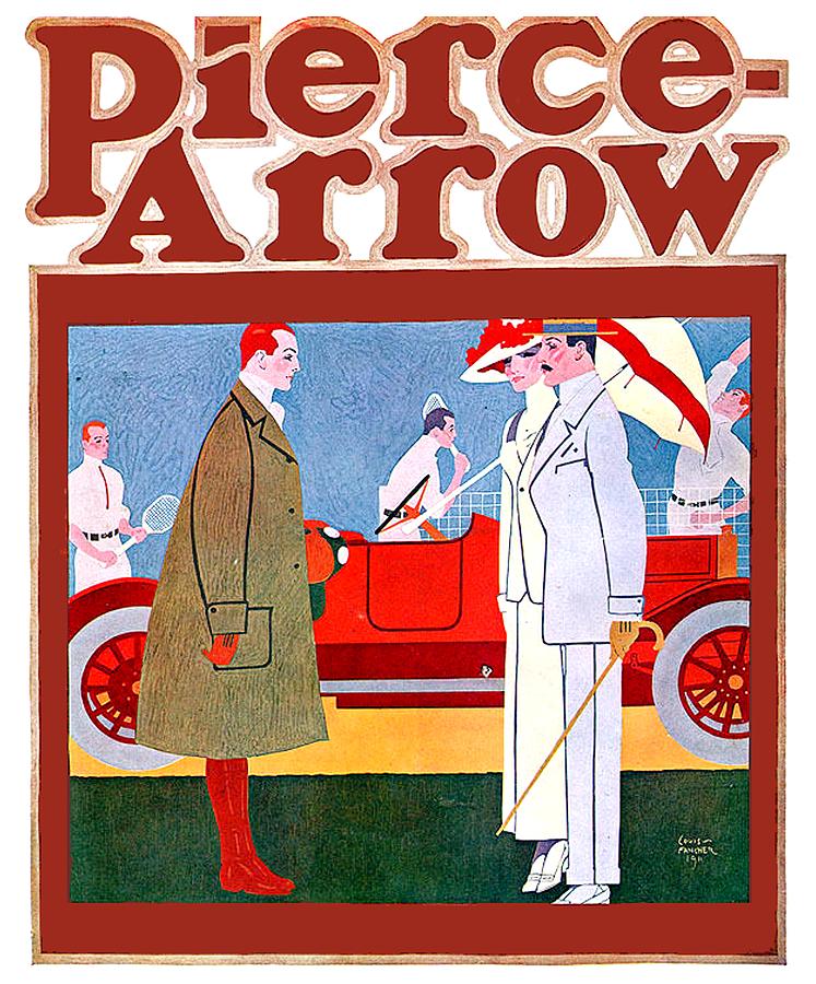 1911 - Pierce Arrow Automobile Advertisement Poster - Color Digital Art by John Madison