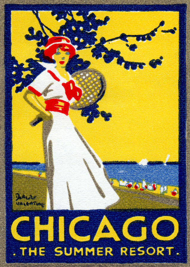 1912 Chicago The Summer Resort Painting by Historic Image