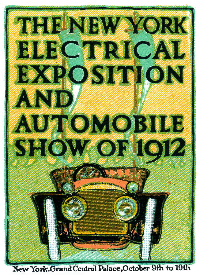 1912 Electric Expo and Auto Show Painting by Historic Image