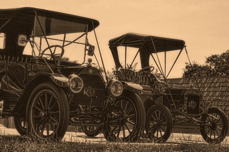 1912 REO and 1908 REO Automobiles Photograph by Tim McCullough
