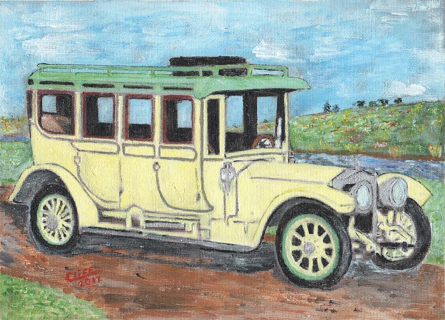 1912 Rolls Royce Silver Ghost Painting by Cliff Wilson