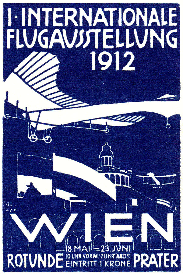 1912 Vienna Air Show Painting by Historic Image