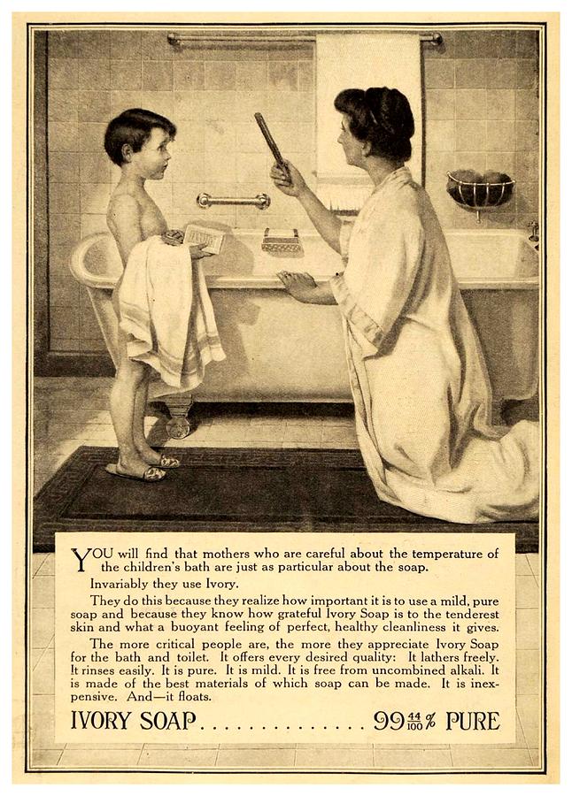 1913 - Proctor and Gamble - Ivory Soap Advertisement Digital Art by John Madison