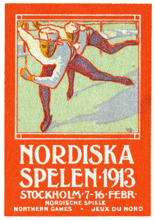 1913 Nordic Games Poster Painting by Historic Image