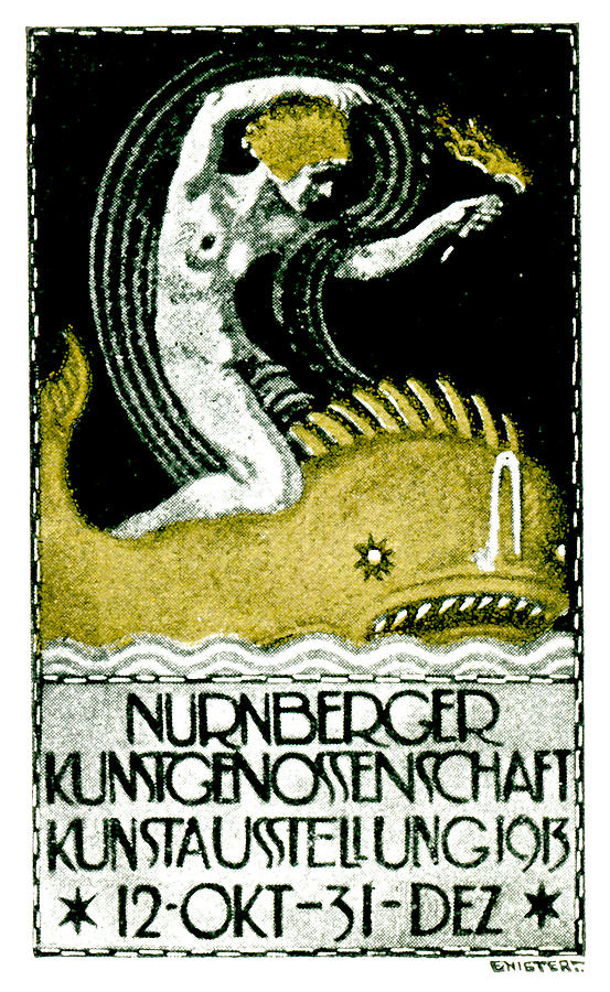 1913 Nuremberg Art Exhibition Painting by Historic Image
