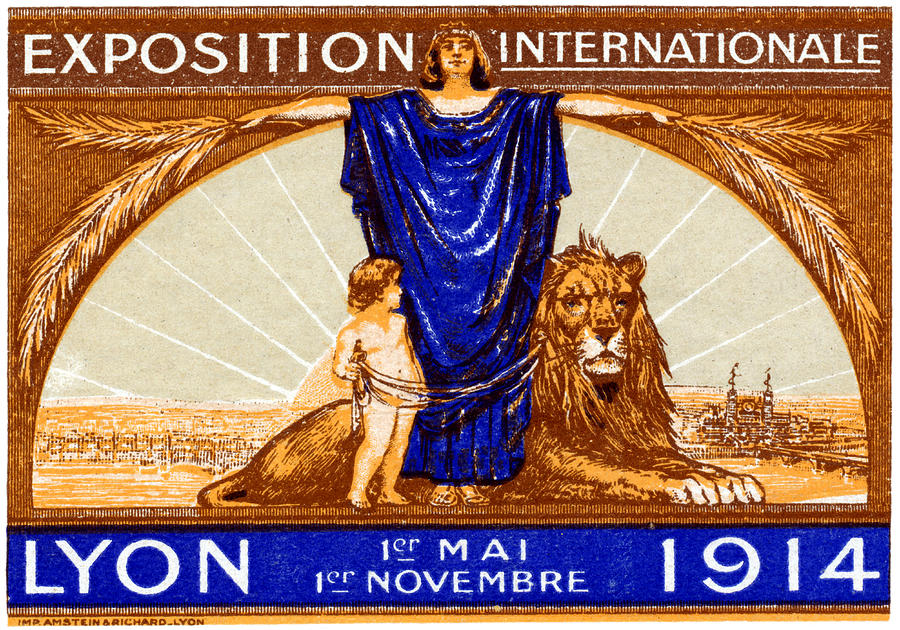 1914 Lyon France Exposition Painting by Historic Image